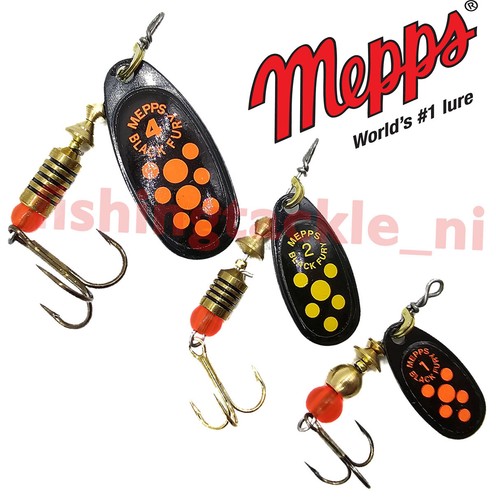 Mepps black fury spinner - black,