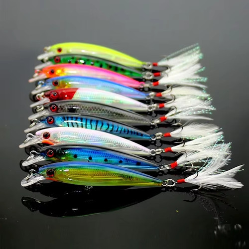 10pcs laser minnow - 5/10pcs,