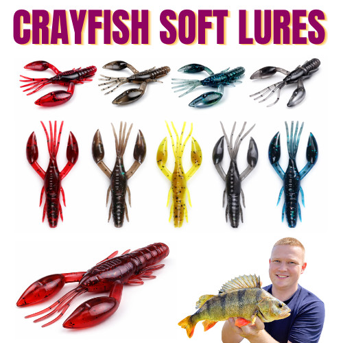 Crayfish fishing lures soft - fishing,