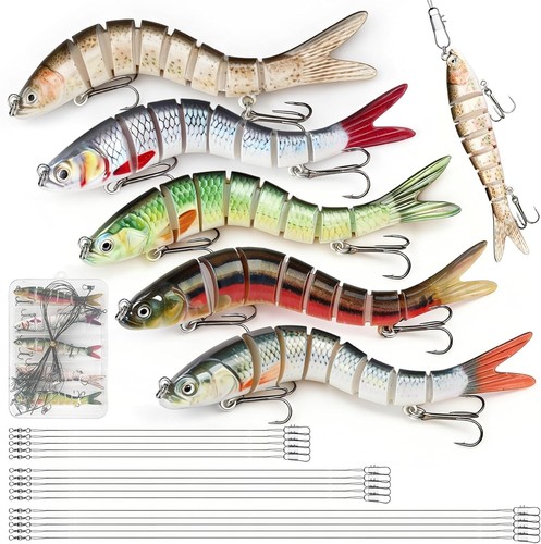 5pcs multi jointed lures - 5pcs,