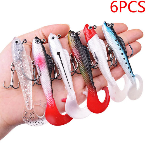 Soft wobbler fishing lures - 6,