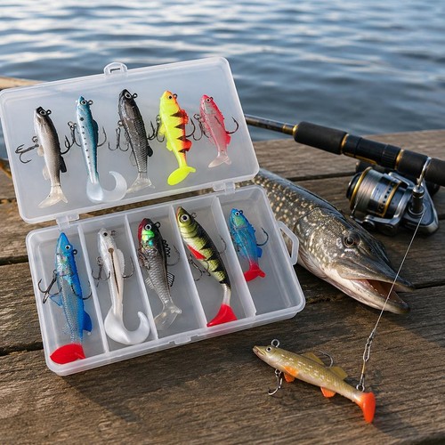 Mixed pike fishing lures - pike,