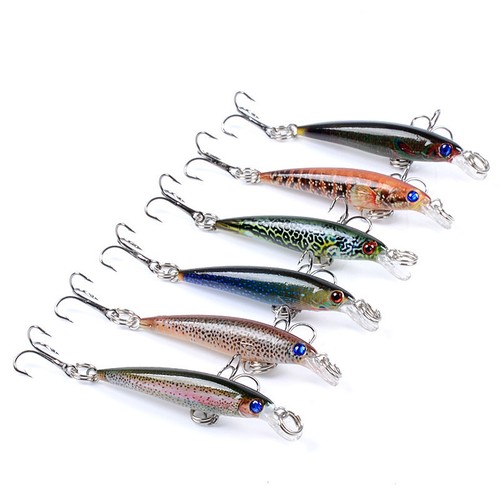 6pcs fishing lures trout chub - fishing,