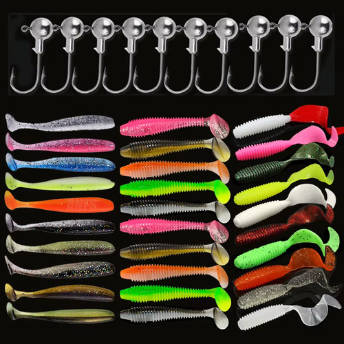 10pcs 30pcs soft fishing - fishing, lure